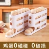 Household plastic egg storage box, multi-layer folding refrigerator, side door egg rack, 24-piece anti-drop egg tray, egg rack Specification image